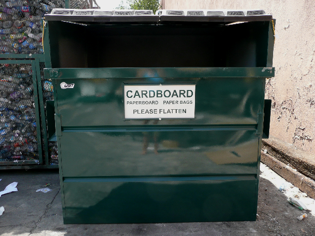 Business recycling bins